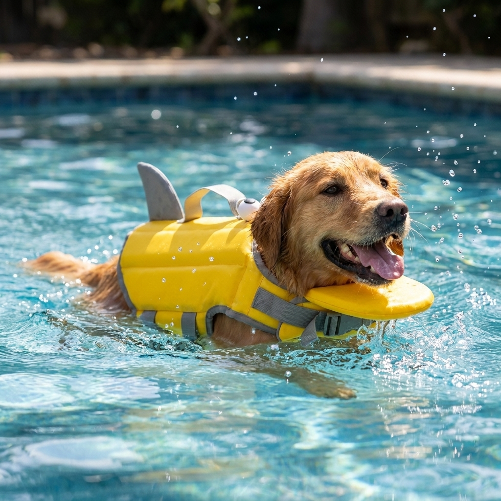 Le Requin en action — tête hors de l'eau